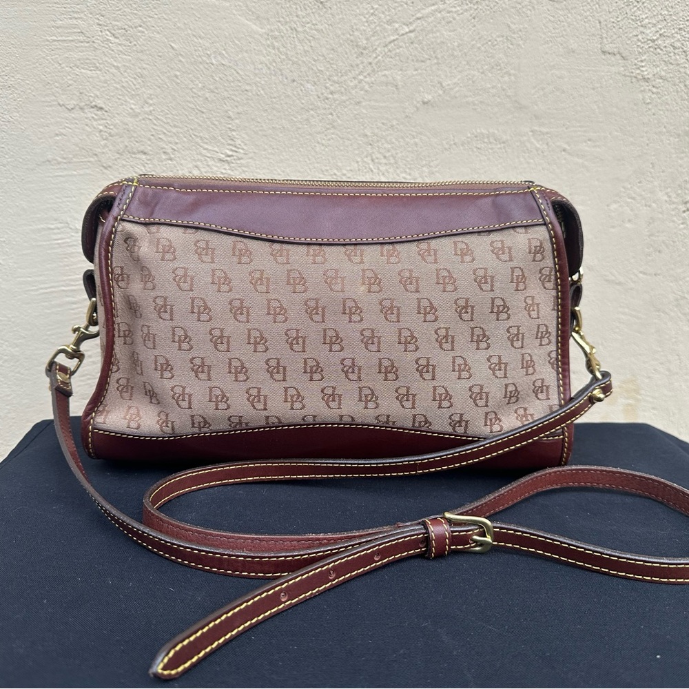 Dooney & Bourke Brown and Tan Crossbody Bag